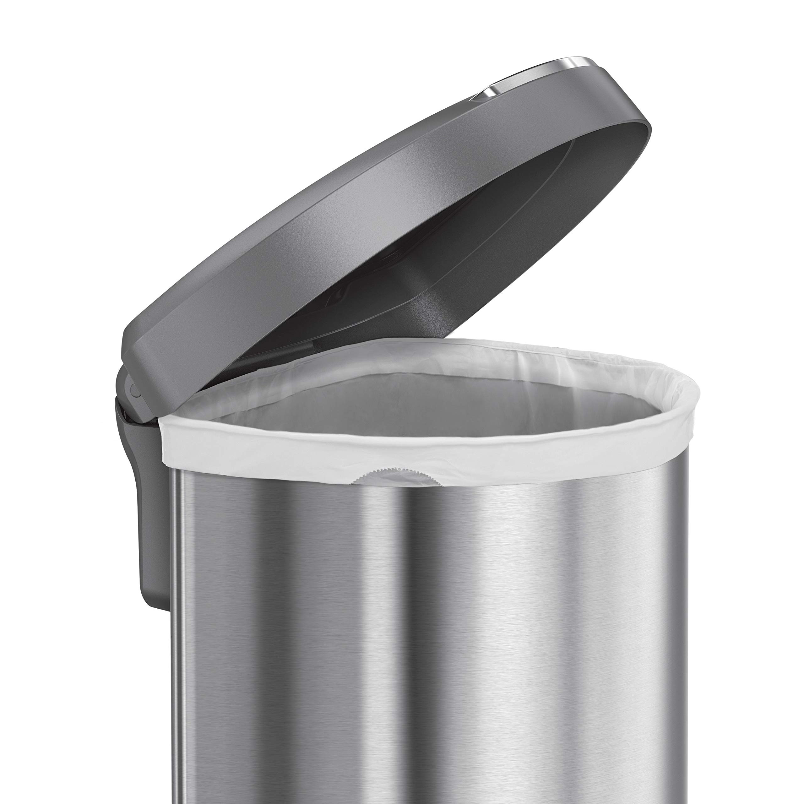 Amazon.com: simplehuman 45 Liter / 12 Gallon Semi-Round Sensor